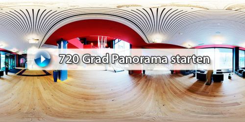 Erleben Sie das hochauflösende Panorama Atrium 1. Navigieren Sie und probieren Sie Vollbildmodus und Zoom aus